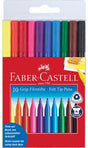 Faber-castell viltstiften - grip colour - 10 stuks - fc-155310