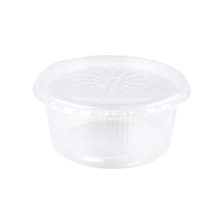 Plastic bak + deksel helder (250x 250cc)