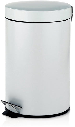 Kela monaco pedaal afvalemmer - 3 l - wit -