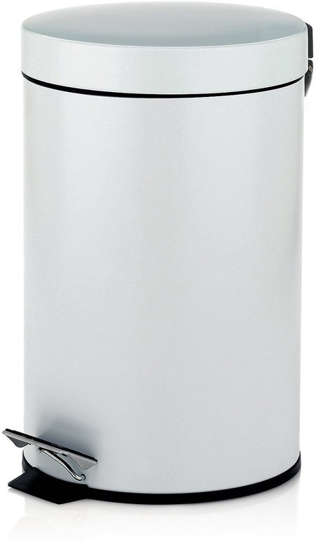 Kela monaco pedaal afvalemmer - 3 l - wit -