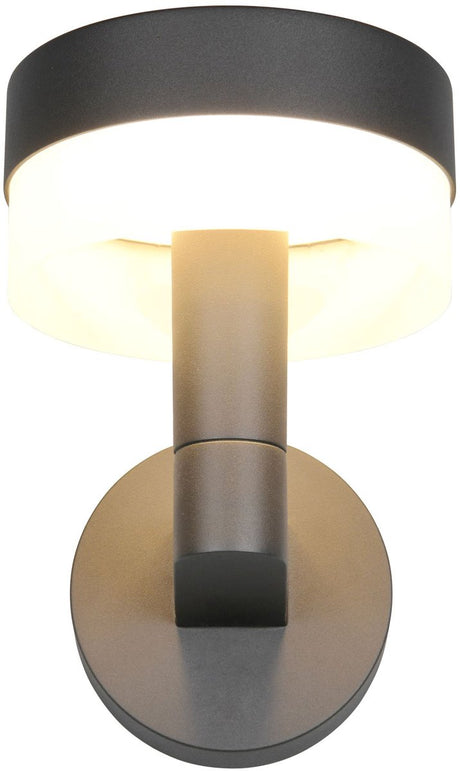 Trio mackenzie - wandlamp - antraciet - incl. 1x smd 8 w - wandmontage - niet geschikt voor externe dimmer - niet dimbaar - buitenverlichting - ip54