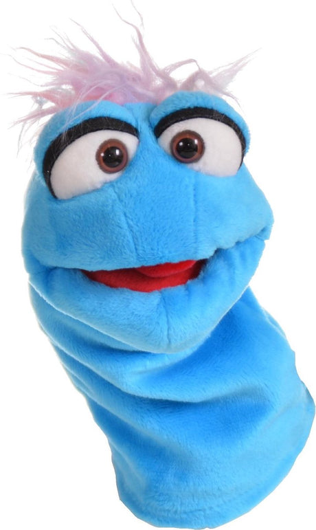 Living puppets handpop dier buffalo blauw kletsworm 25cm
