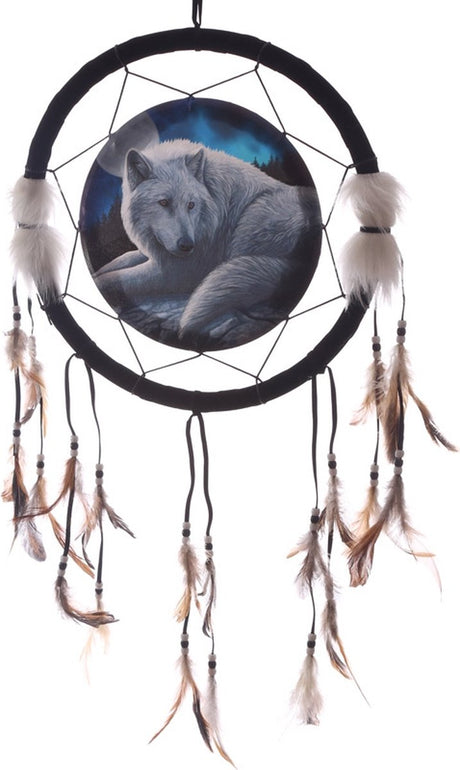Merkloos sans marque dromenvanger wolf 33cm lisa parker - guardian of the north