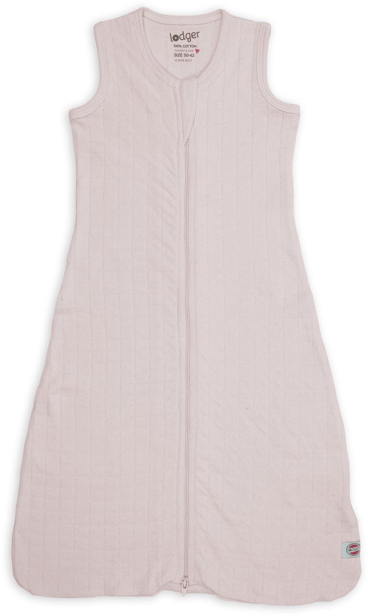 Lodger hopper - hydrofiele slaapzak baby - roze - 0.3 tog - 62cm - biologisch katoen - zomerslaapzak babyslaapzak