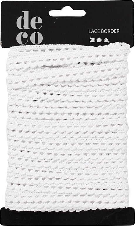 Creativ company kanten lint wit, 10m