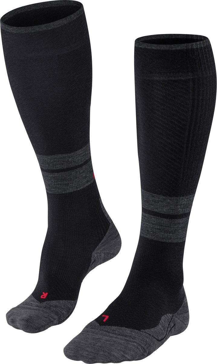 Falke tk energy met compressie wol functioneel materiaal wandelsokken dames zwart - maat 39-42 w1