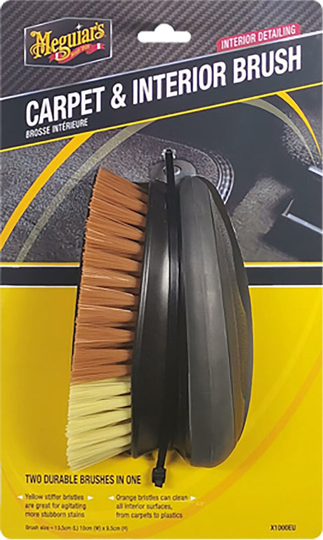 Gcc retail service meguiar’s carpet interior brush – 2-in-1 bekledingsborstel auto – interieur reinigingsborstel – ergonomische grip