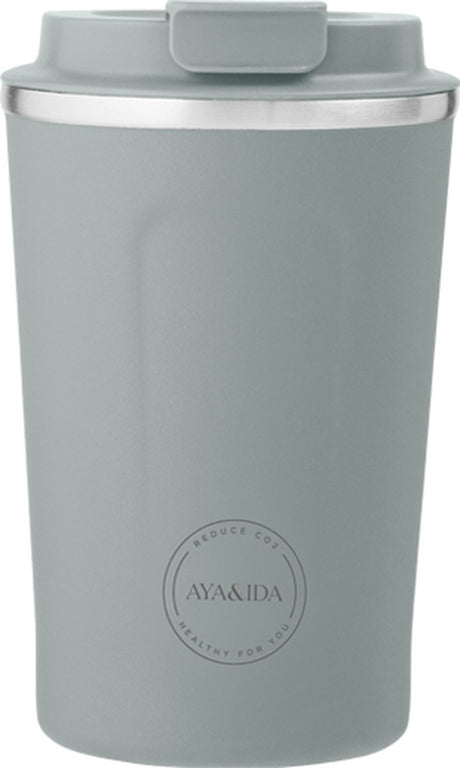 Aya ida aya ida - cup2go - thermosbeker - koffiebeker - coffee to go - reisbeker - meenemen - 380ml - mint green
