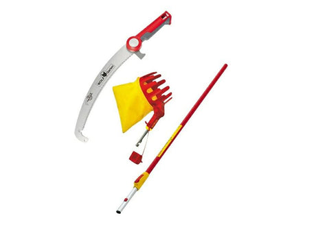 Wolf garten zaag voor zaagzagen 370 pro + fruitplukker rg-m + telescopische handgreep zm-v 4