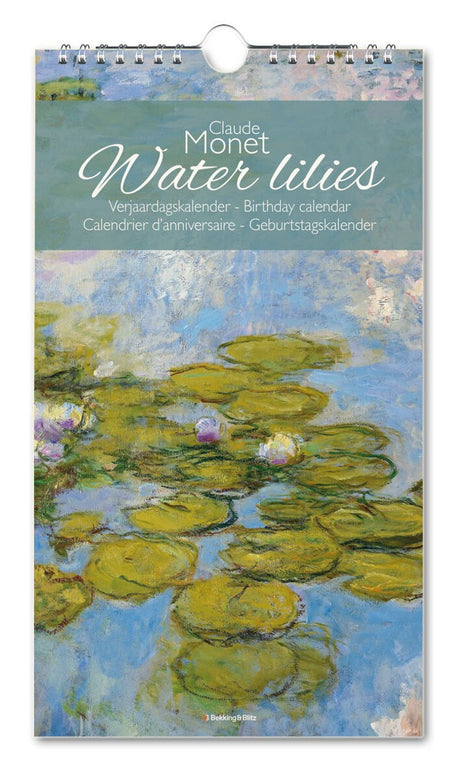 Claude monet water lelies verjaardagskalender