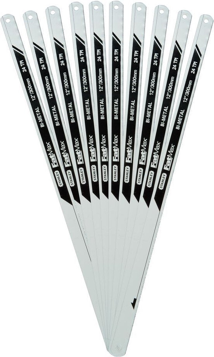 Stanley fatmax metaalzaagblad bimat 300mm 10 stuks 24t inch