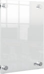 Nobo premium plus wandgemonteerde a5 poster frame voor documenten, posters - met hoekmontage - transparant acryl