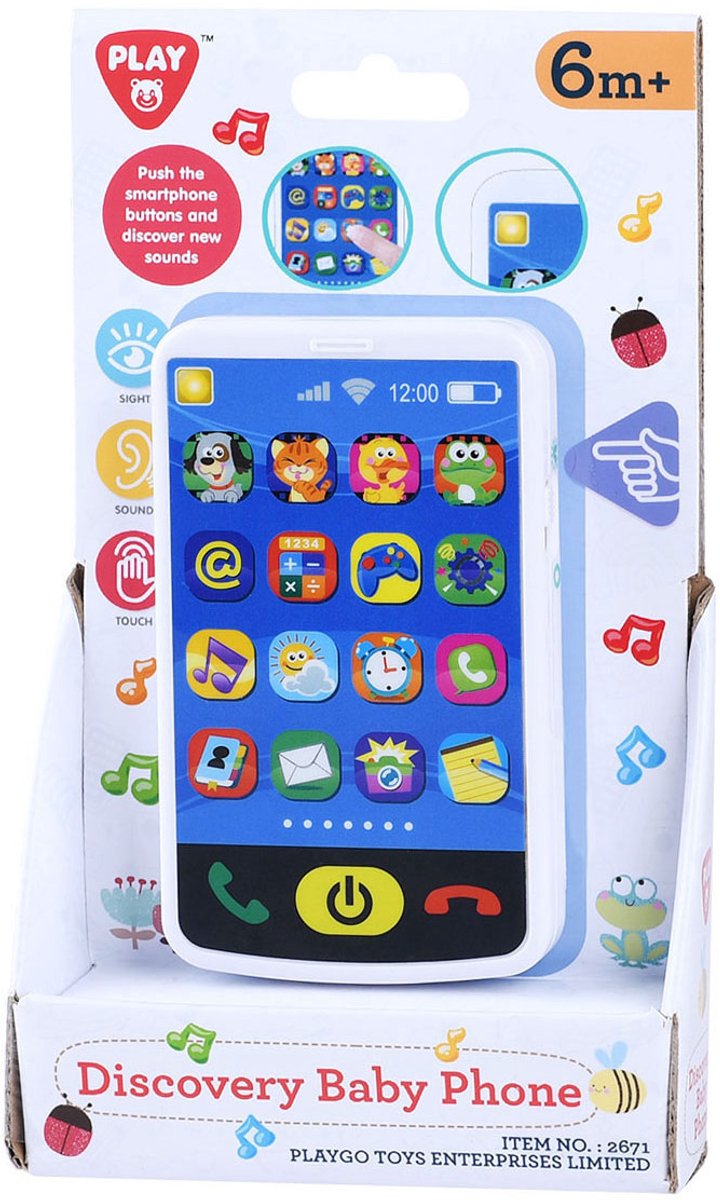 Playgo baby smartphone speelgoed met geluid en licht voor kinderen.