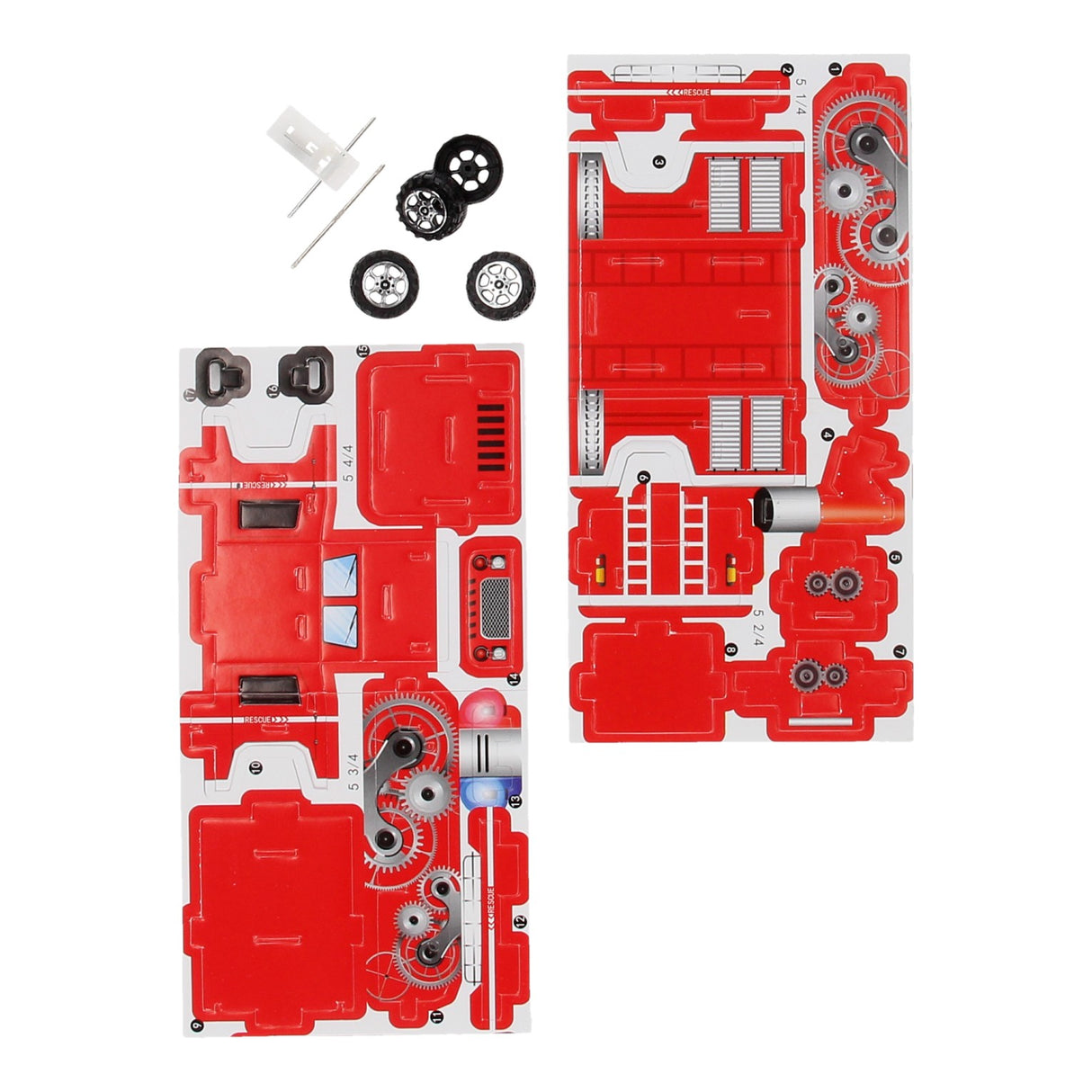 3D puzzle fire truck