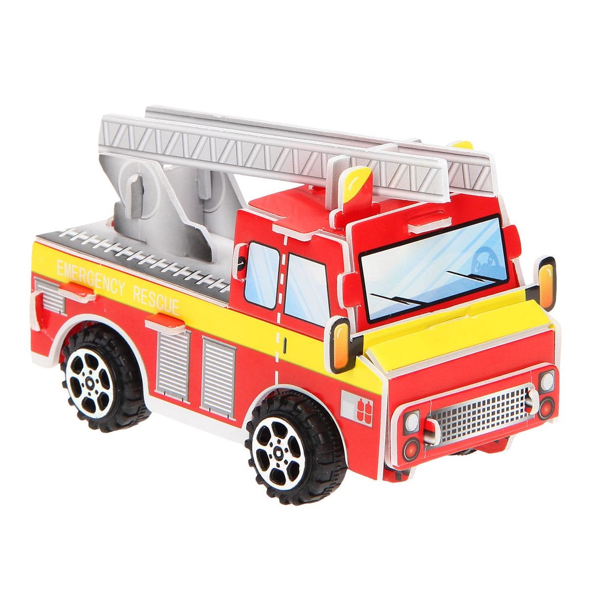 Truck del fuoco del puzzle 3D