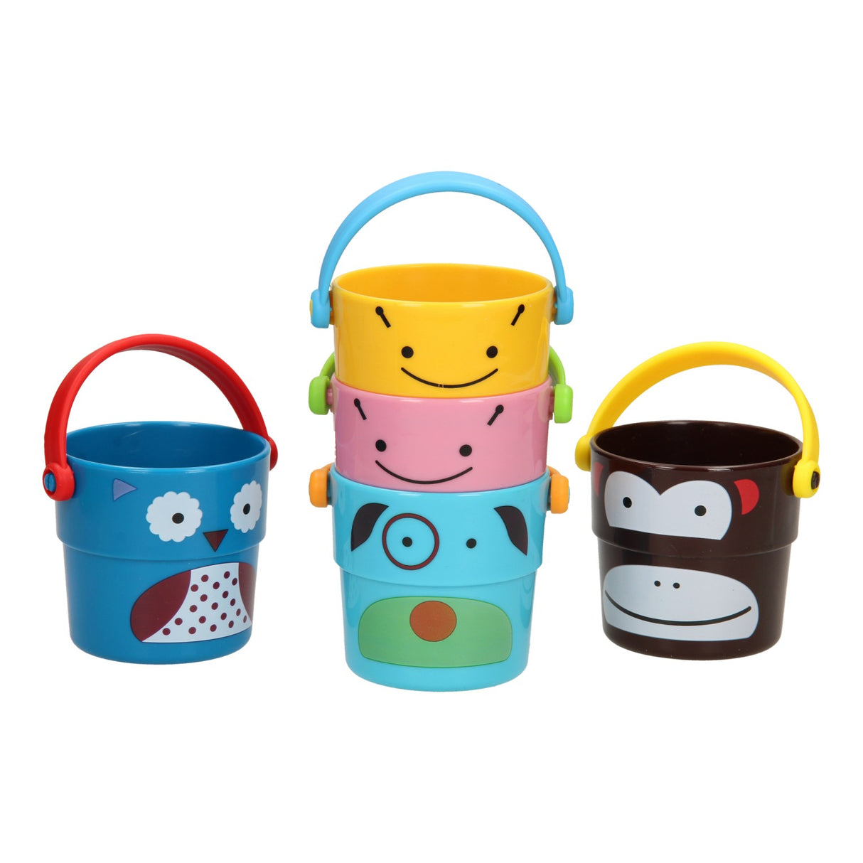 Pile de tasses de bain animaux, 5dlg.