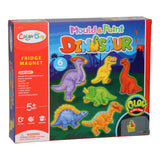 gips gieten glow in the dark magneten dino's