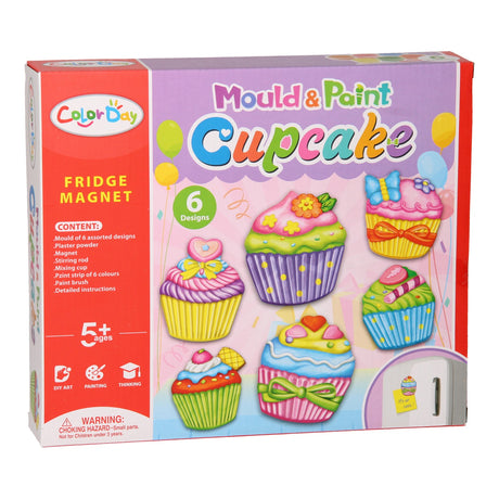 Gips gieten magneten - cupcakes