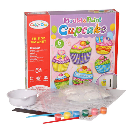 Gips gieten magneten - cupcakes
