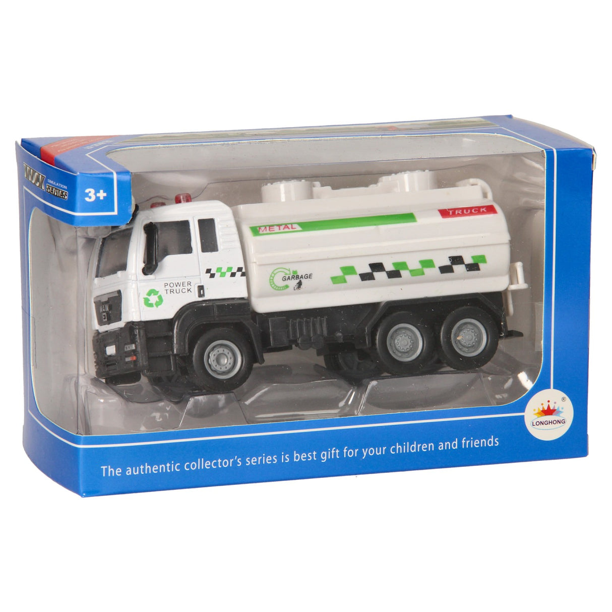 Die-cast komunální práce recyklují náklaďák