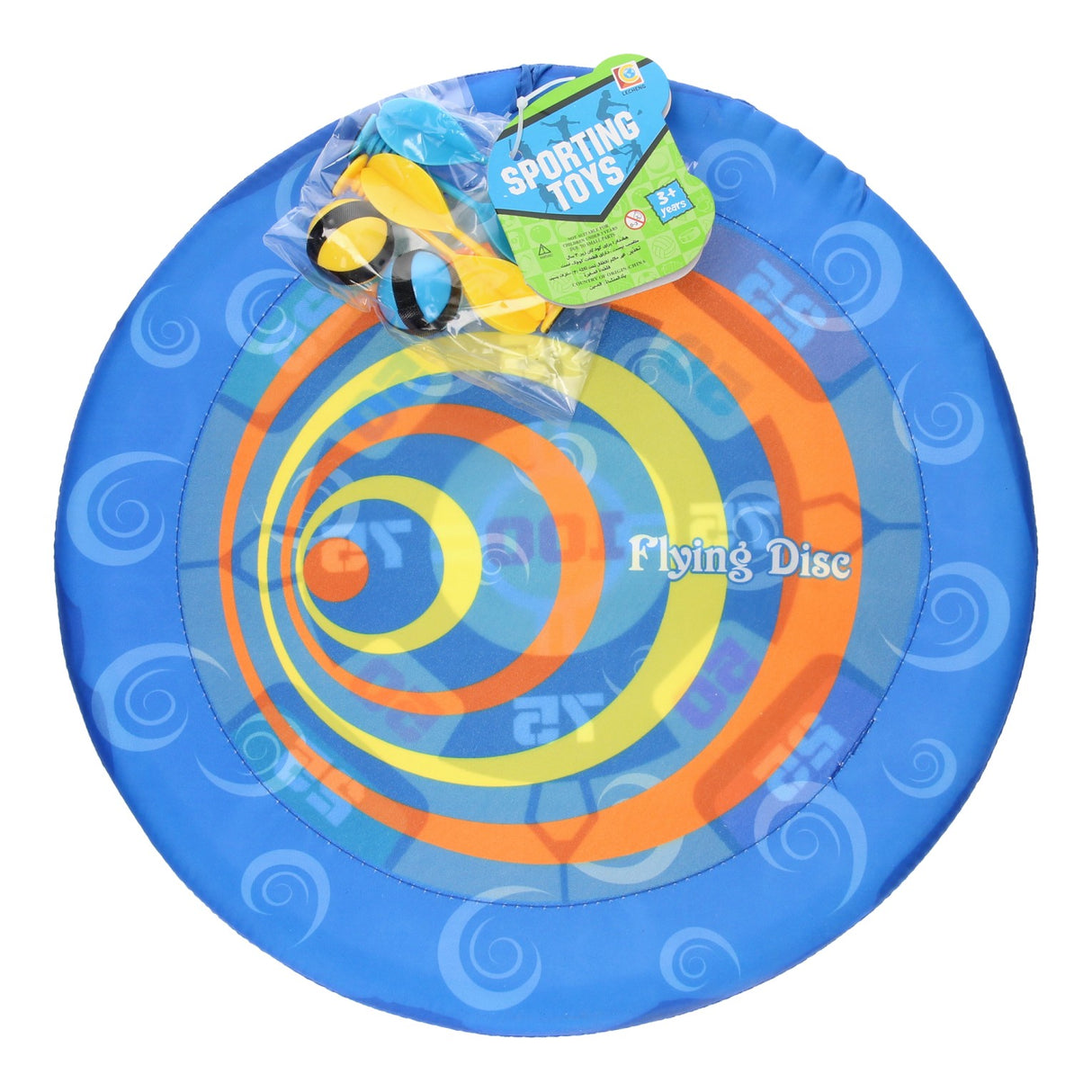 Klittenband dartbord frisbee, 2in1