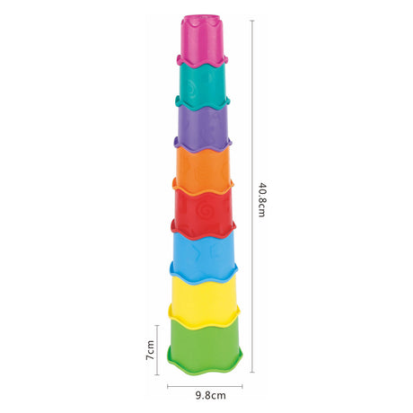 Stapeltoren kleur, 8dlg.
