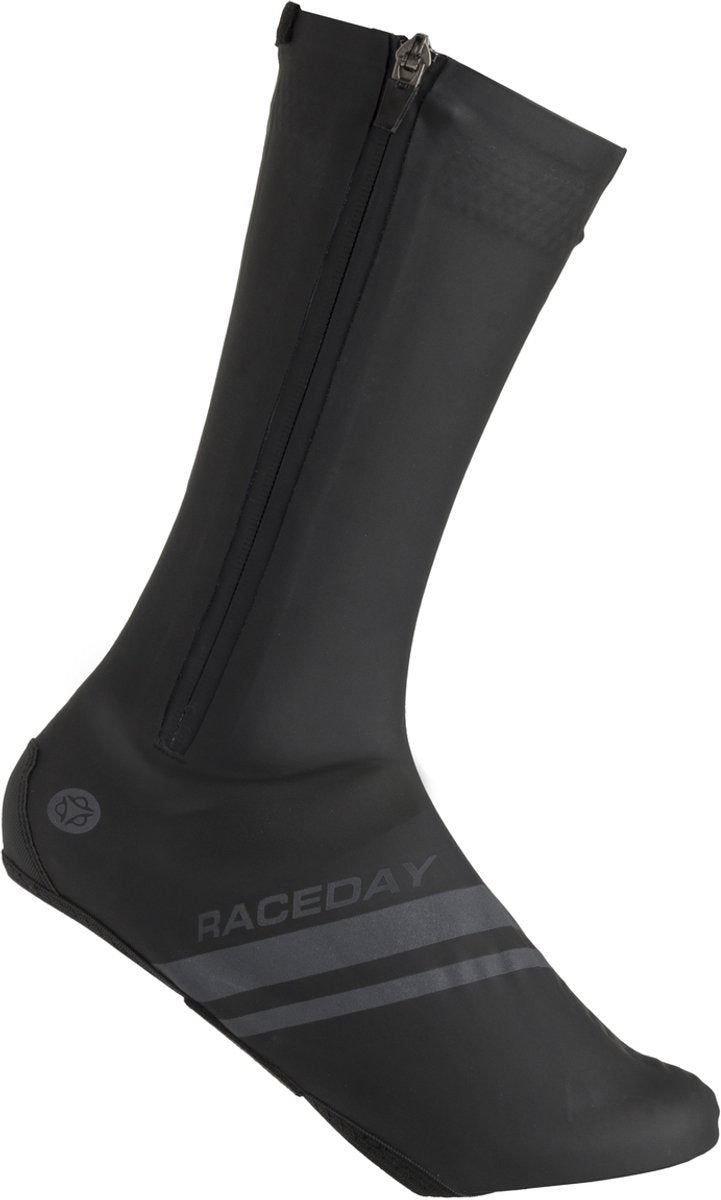 Agu raceday zip overschoenen essential - zwart - m - 40 41 - wind- en waterdicht 40 41
