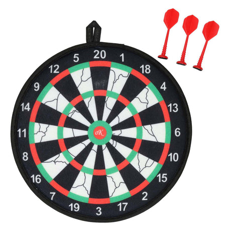 Dartbord klittenband met 3 pijltjes