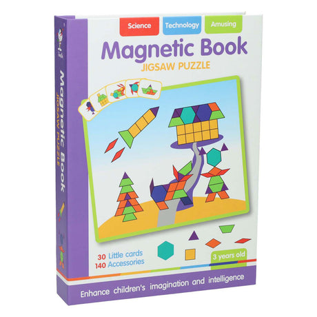 Magnetisch boek met tangramvormen