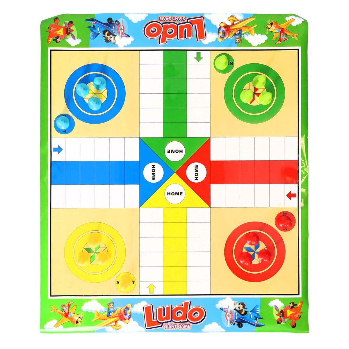 Snakes Ludo Board Game Double-Side