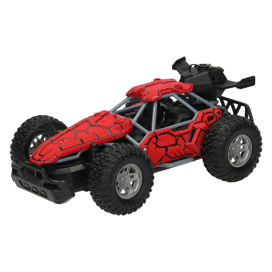 Rc rc auto met rookfunctie rood