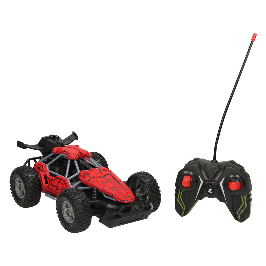 Rc rc auto met rookfunctie rood