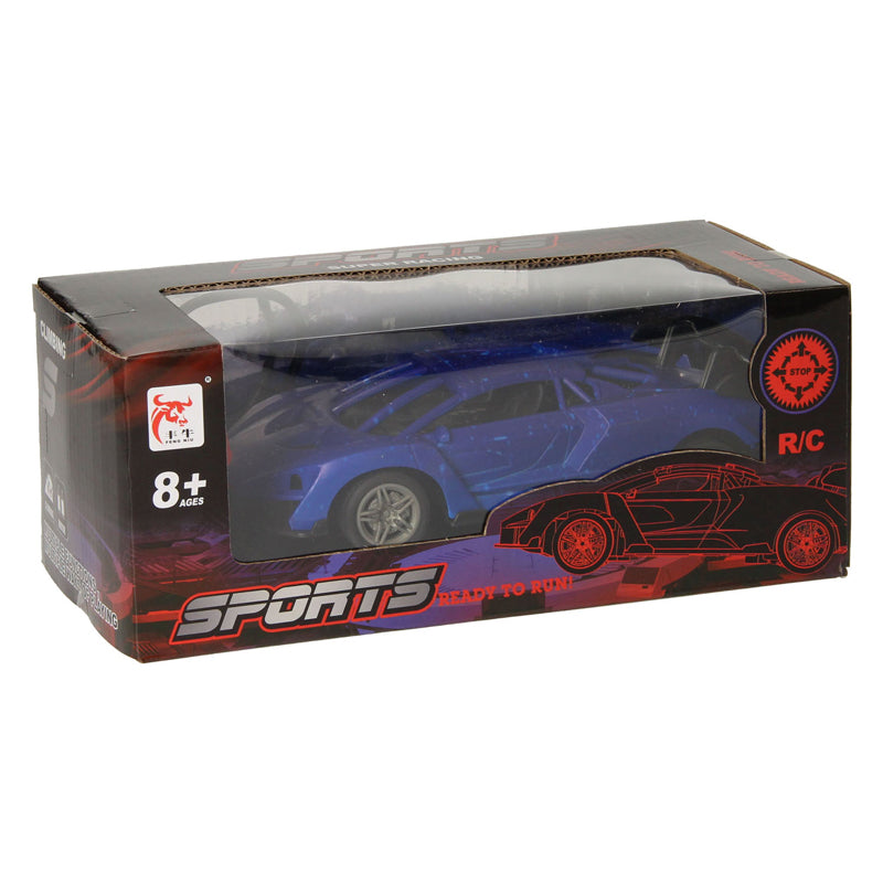 Auto racing rc blu nero -autorizzato auto