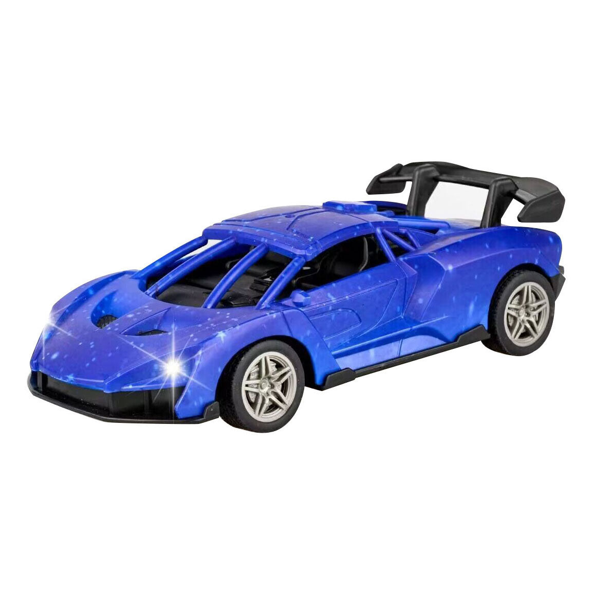 RC Racing Car Blue Black -kontrolované auto