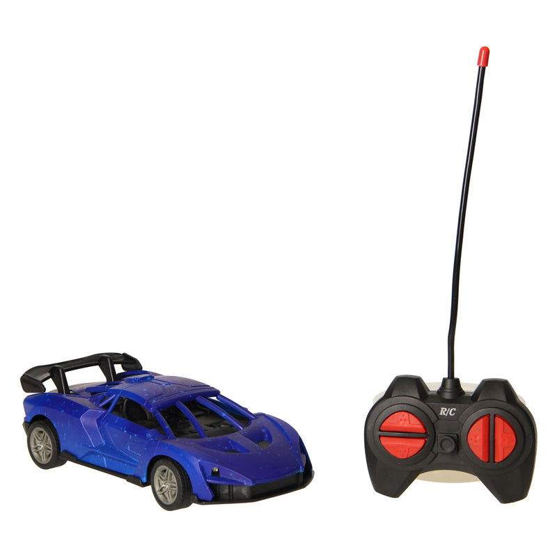 RC Racing Car Blue Black -kontrolliertes Auto