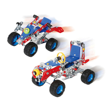 Metalen constructieset voertuigen 2in1 pull back, 171dlg.