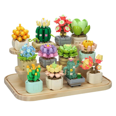 Albatros hengelsport bouwsteentjes set bloemen etalage