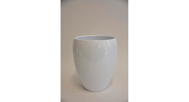 Vaas bowl, 23 cm - glans wit