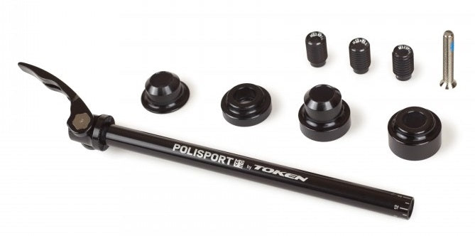 Polisport planteaksel til trailer 12mm - sort