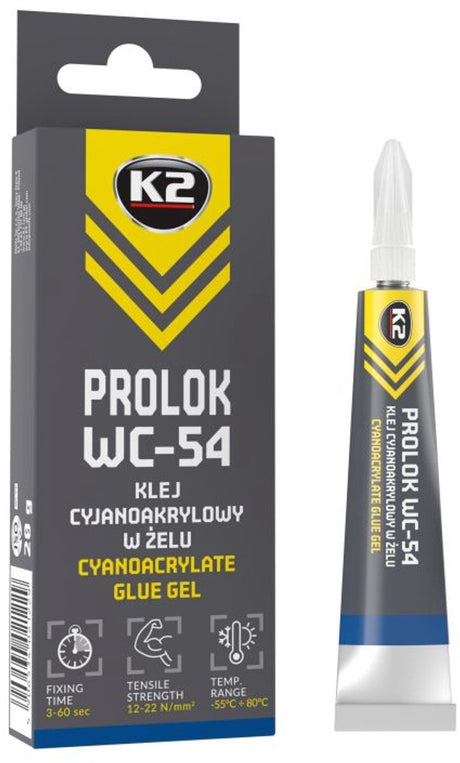 K2 bondix gel serie - cyanoacrylaatlijm in gel - 20g - hoge hechting - snelle droging