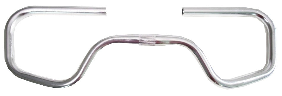 Butterfly handlebar City Trekking Aluminum Ø25.4 x 595 mm silver