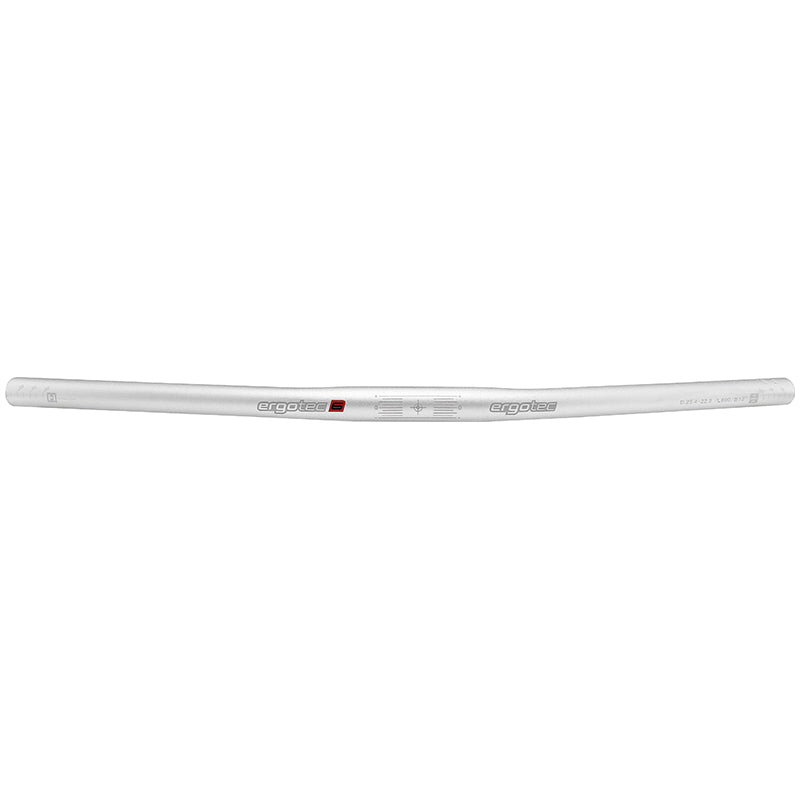 Ergotec steering flat bar 25.4x600 mm silver