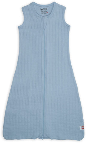 Lodger hopper - hydrofiele slaapzak baby - blauw - 0.3 tog - 98cm - biologisch katoen - zomerslaapzak babyslaapzak