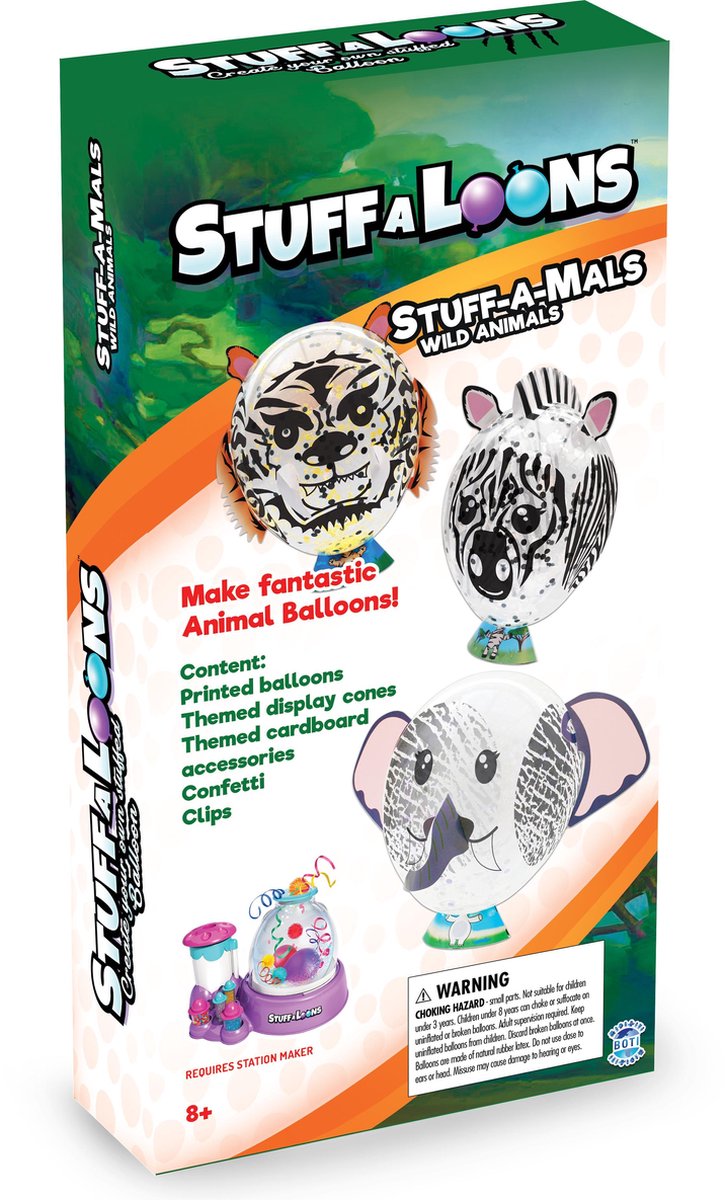 Stuffaloons stuff-a-loons wilde dieren navulpakket
