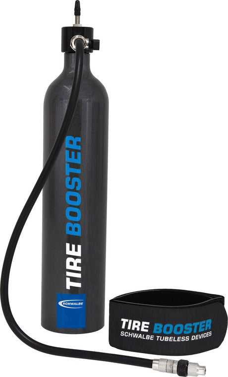 Schwalbe - tire booster tubeless fietspomp inclusief montage riem