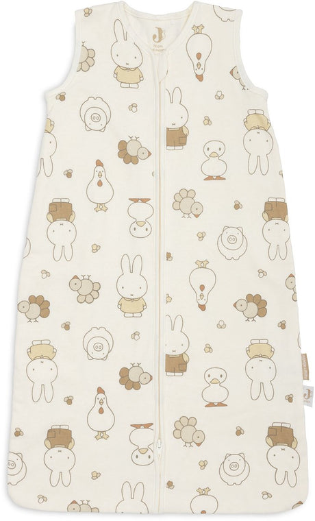 Jollein slaapzak baby mouwloos 70cm - jersey - miffy family farm