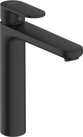 Hansgrohe vernis blend - wastafelmengkraan - ééngreeps bediening - met trekwaste - 190mm maat - mat zwart