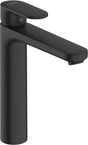 Hansgrohe vernis blend - wastafelmengkraan - ééngreeps bediening - met trekwaste - 190mm maat - mat zwart