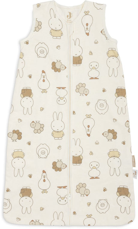 Jollein slaapzak baby mouwloos 90cm - jersey - miffy family farm