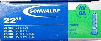 Schwalbe Tubo interno AV8A 22 pulgadas 25 28-489 501 AV 40 mm